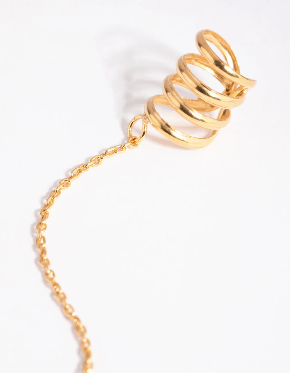 Gold Plated Sterling Silver Ear Cuff - Image 2