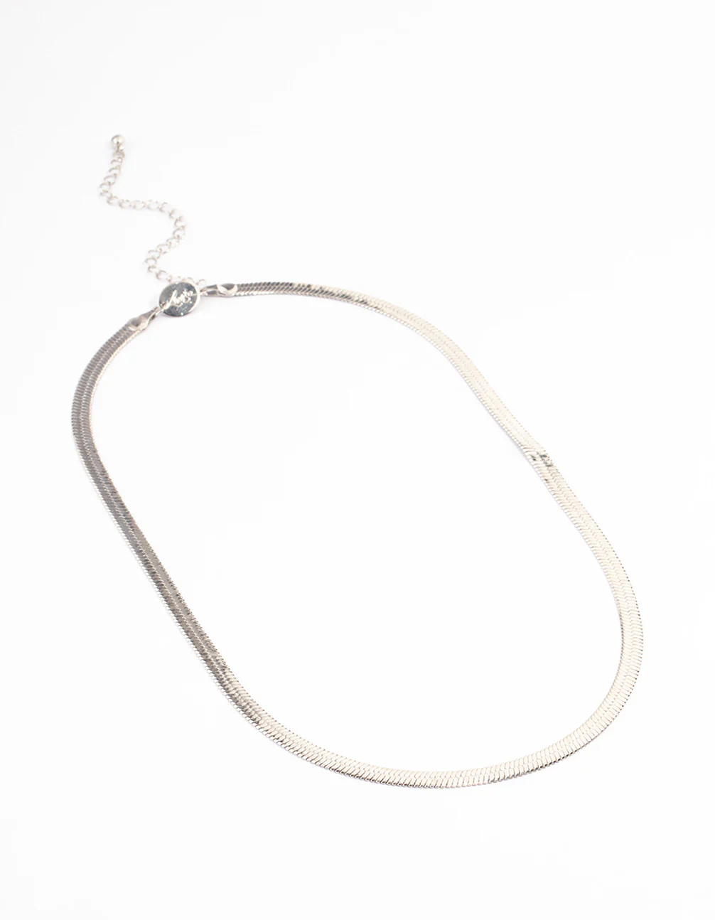 Silver Classic Snake Chain Necklace - Image 2