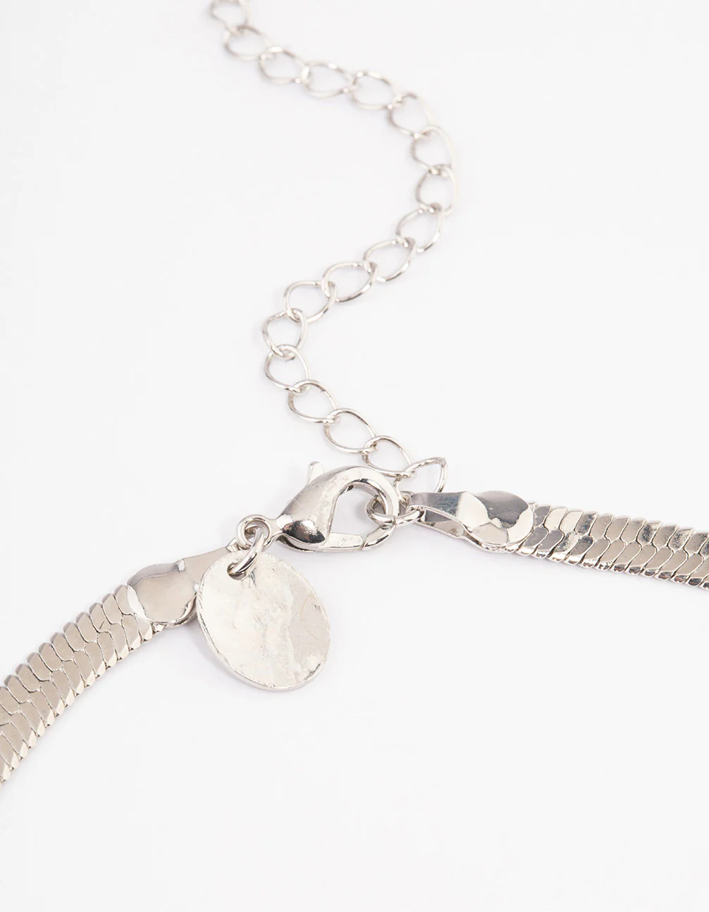 Silver Classic Snake Chain Necklace - Image 3