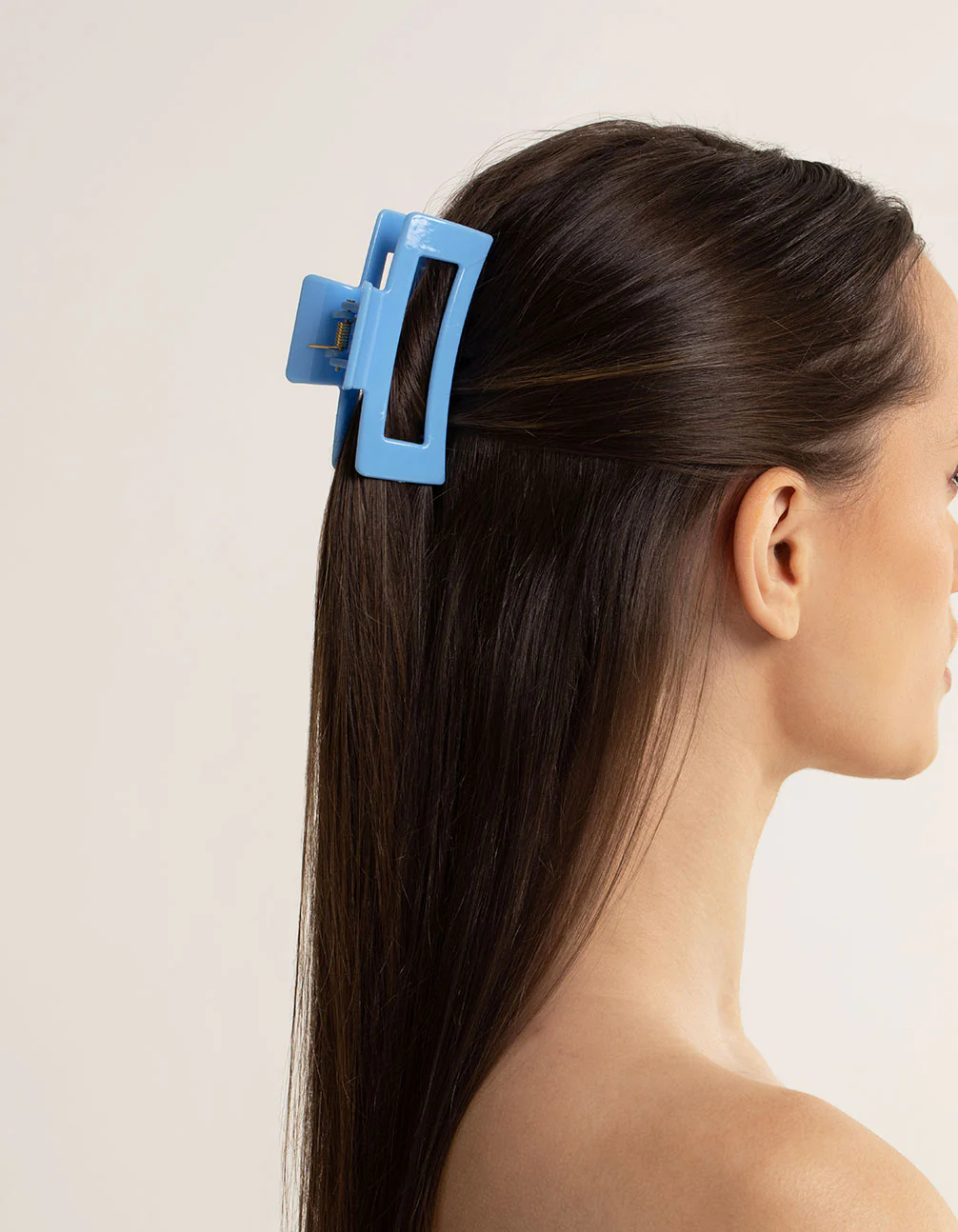 Blue Box Shaped Hair Claw Clip - Image 2