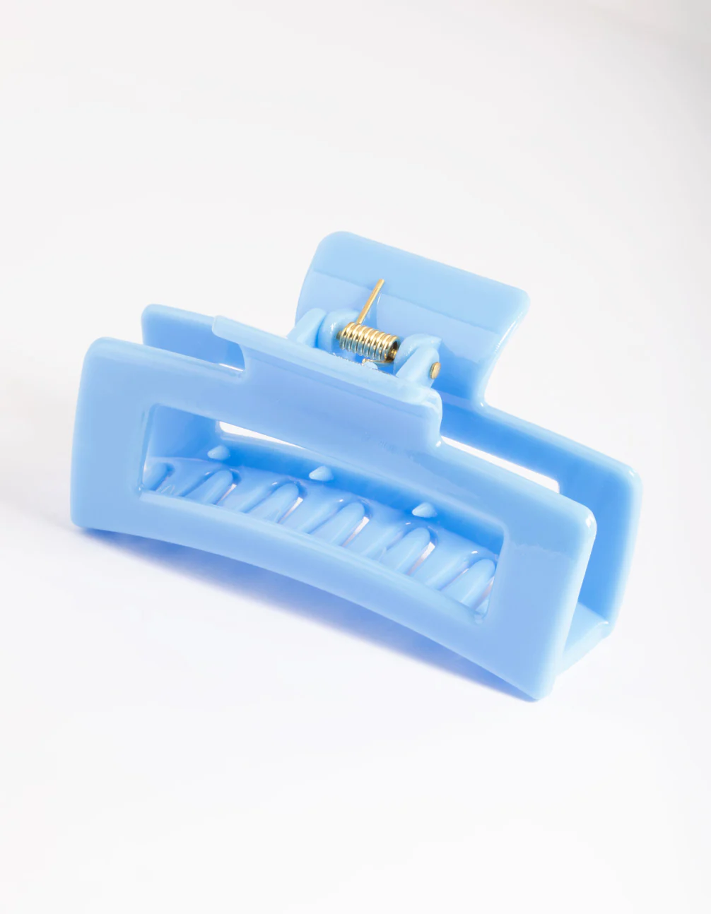 Blue Box Shaped Hair Claw Clip - Image 4
