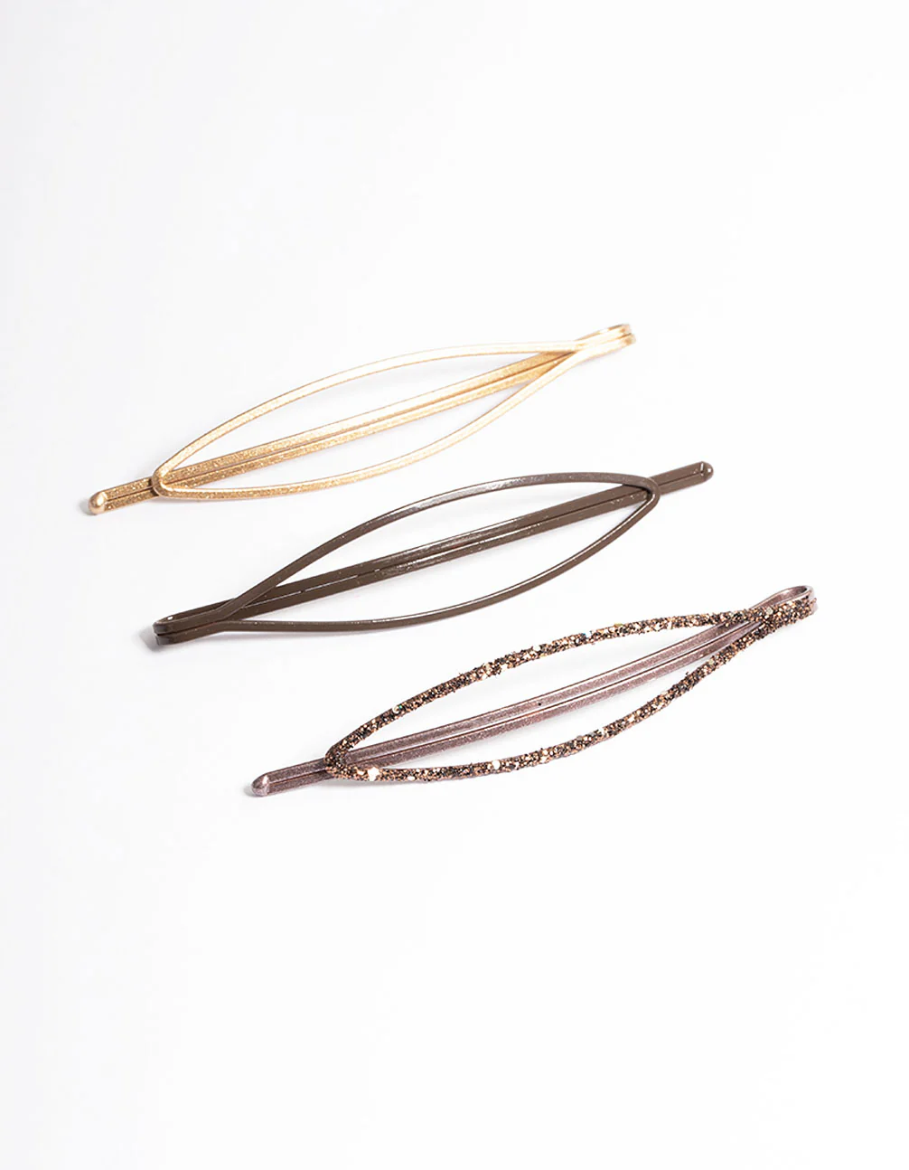 Coated Simple Glitter Clips Pack