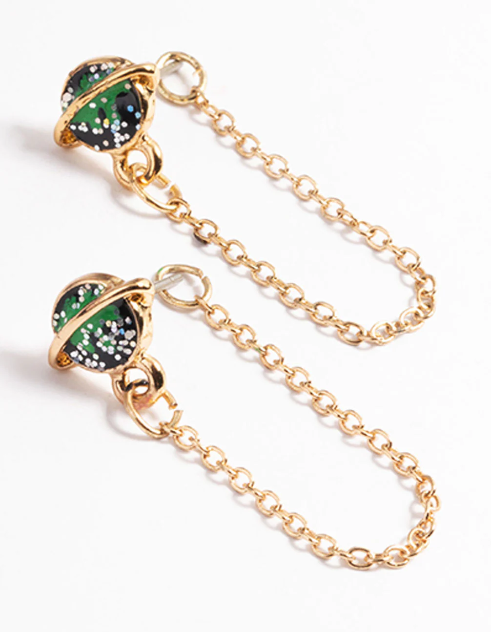 Blue Planet Front & Back Earrings
