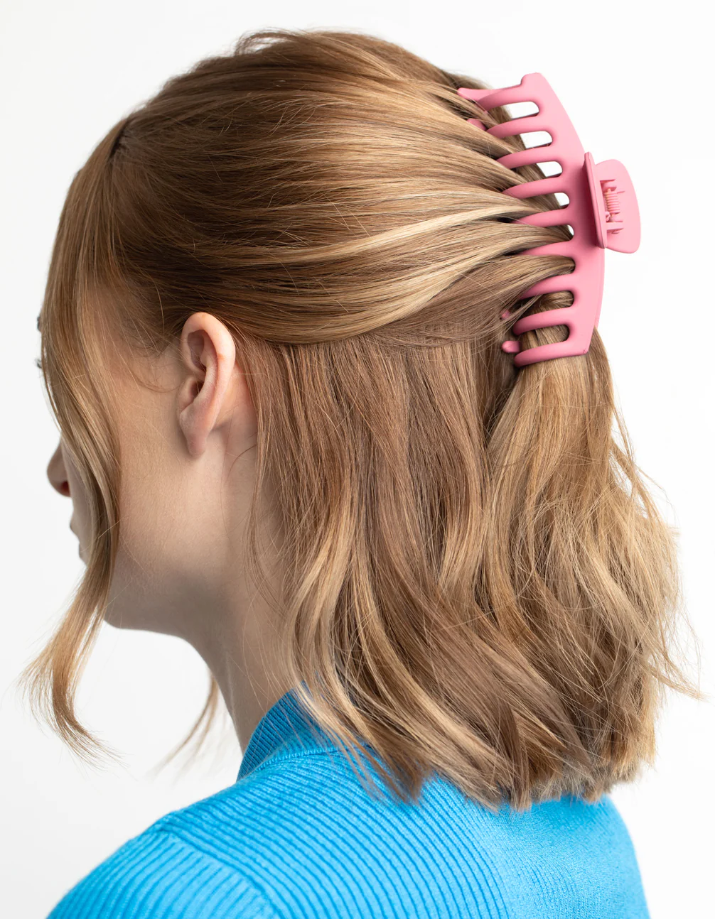 Matte Maroon Hair Claw Clip - Image 2