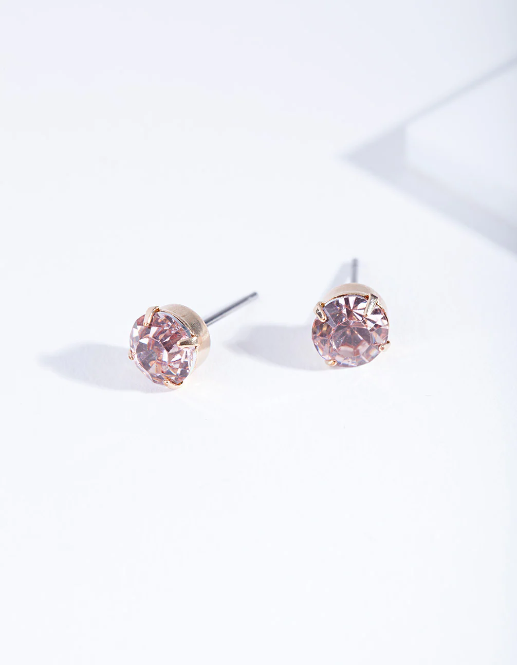 Pink Claw Diamante Stud Earrings - Image 2