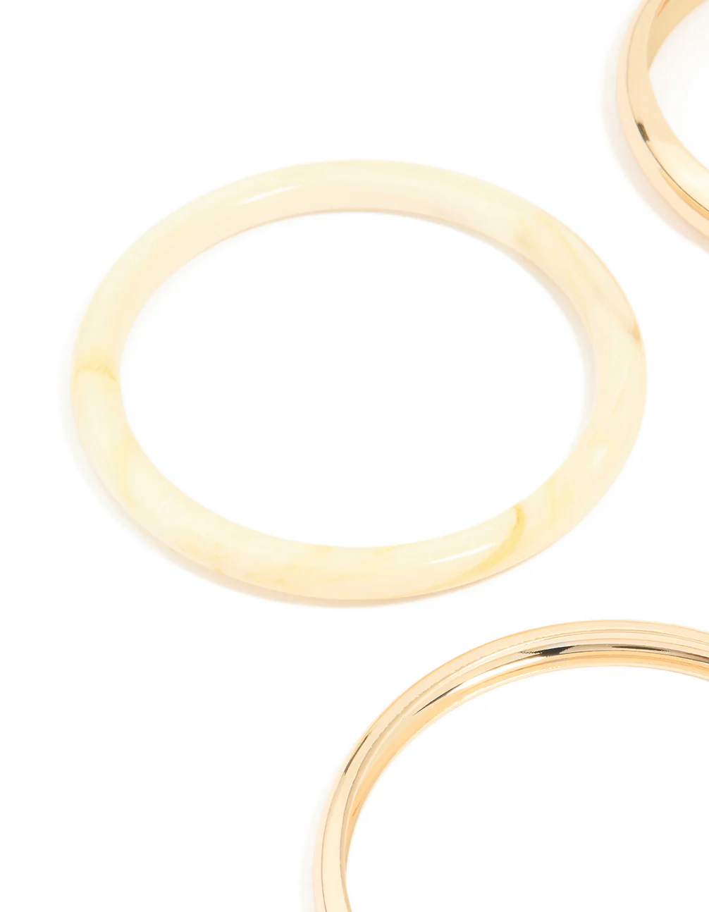 Acrylic & Gold Bangles 4-Pack - Image 2