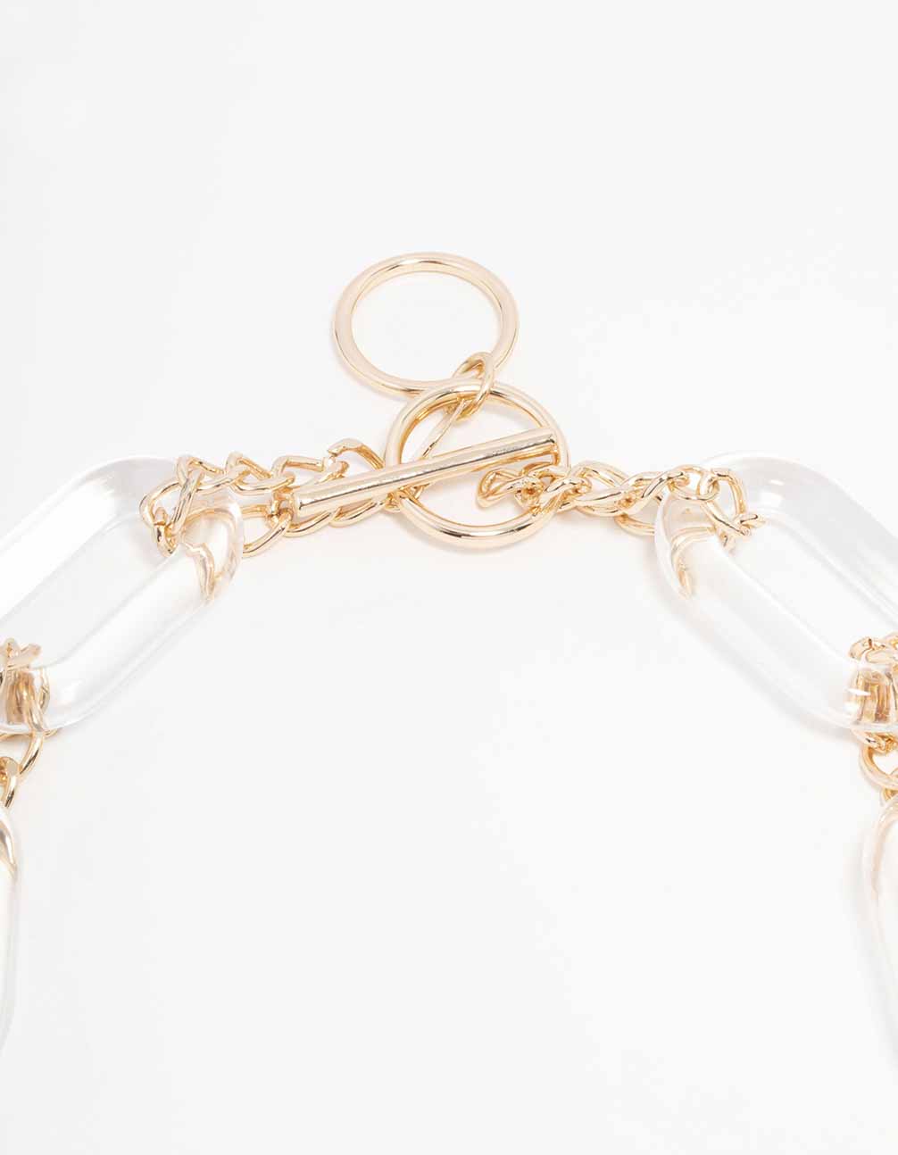 Acrylic Large Statement Chain Necklace - Image 3