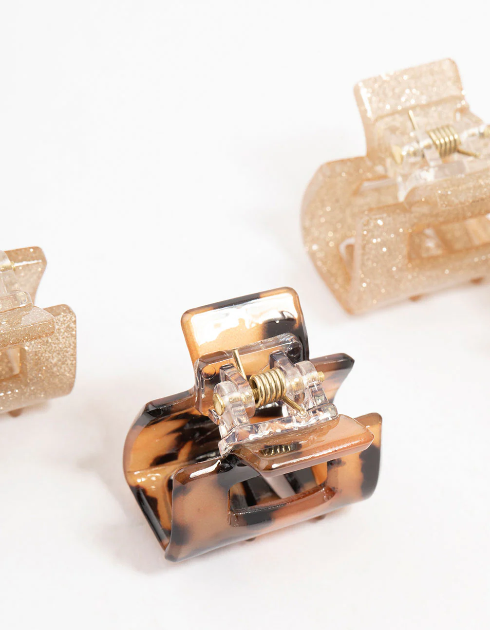 Acrylic Mini Square Claw Clips 4-Pack - Image 3