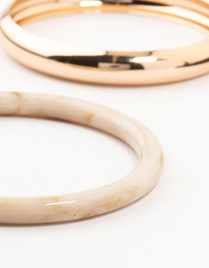 Acrylic Mixed Bangles 4-Pack - Image 2