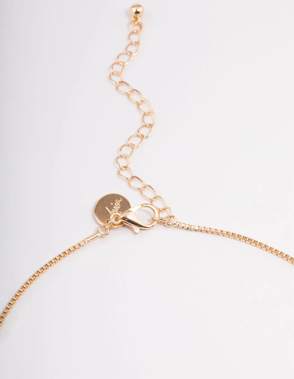 Gold Cubic Zirconia Y-Neck Earrings & Necklace Set - Image 3