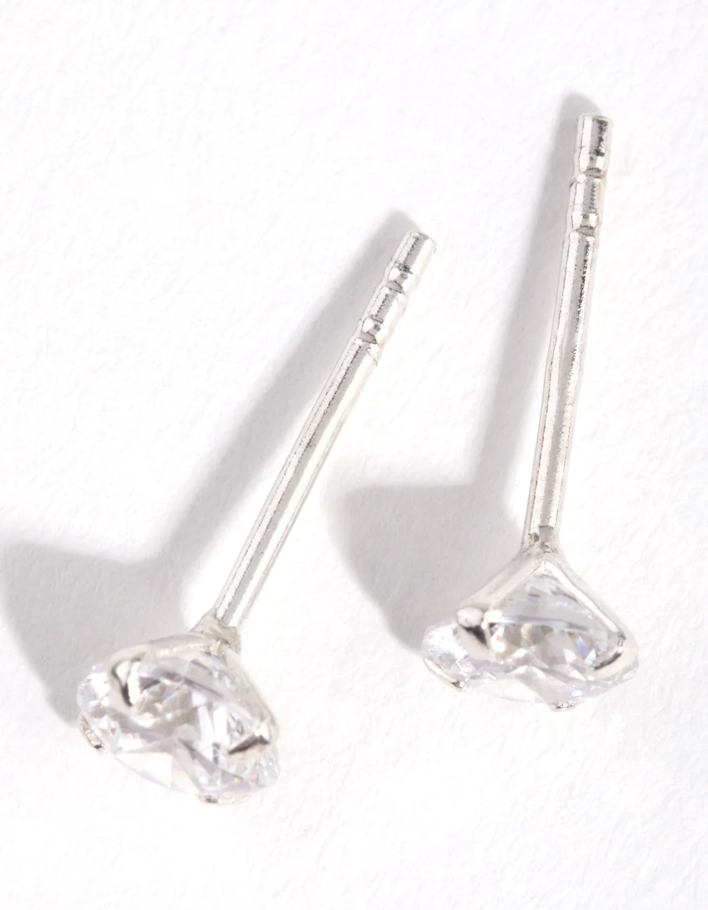 Sterling Silver 0.5ct Cubic Zirconia Stud Earrings - Image 2