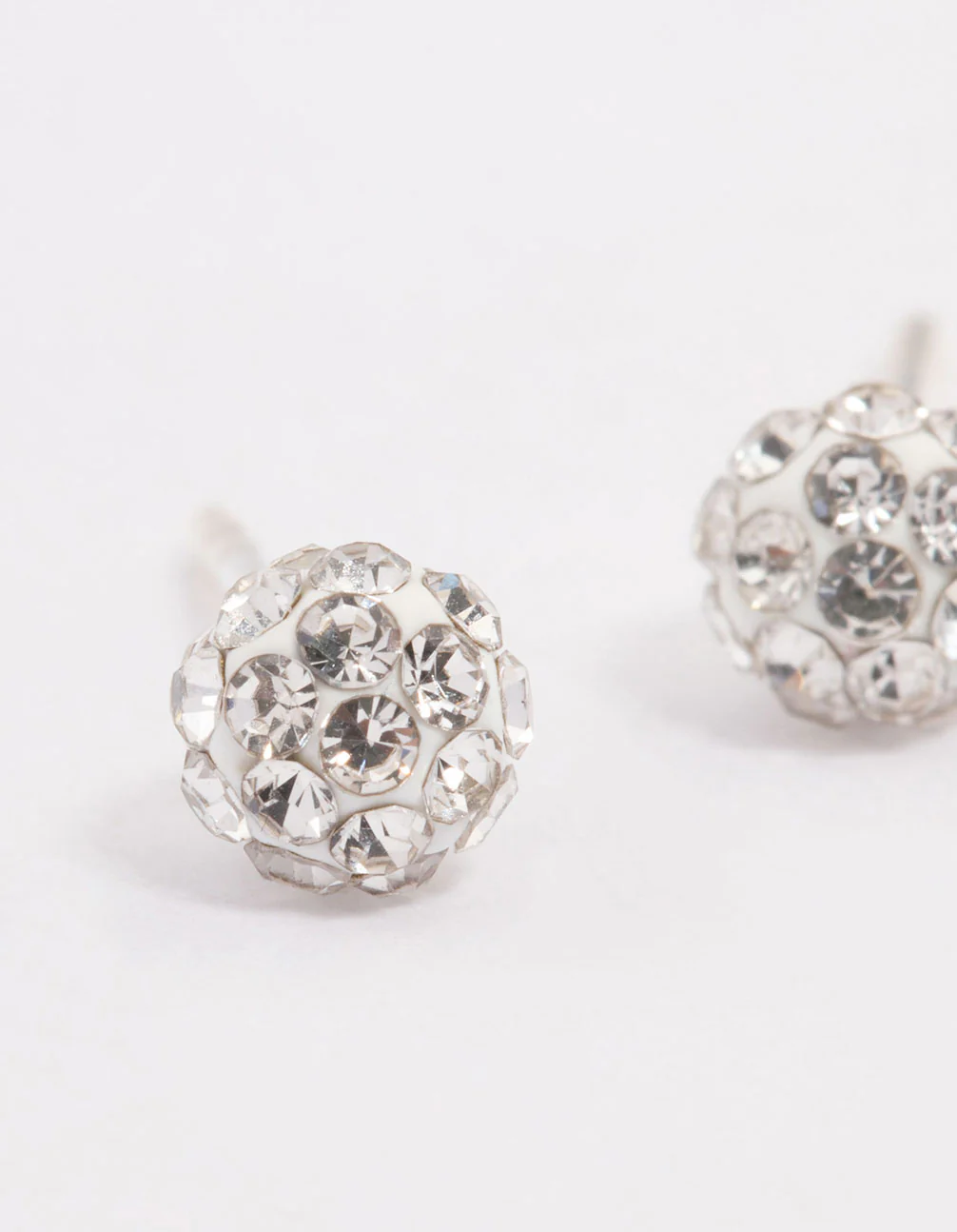 Sterling Silver Fireball Stud Earrings - Image 2