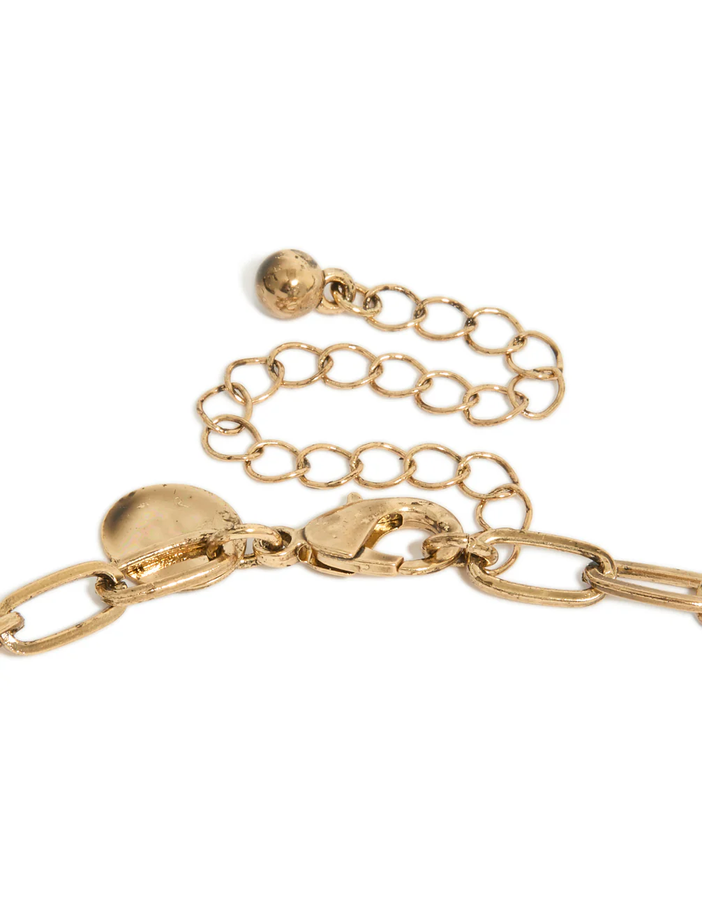 Antique Gold Boho Short Necklace - Image 4