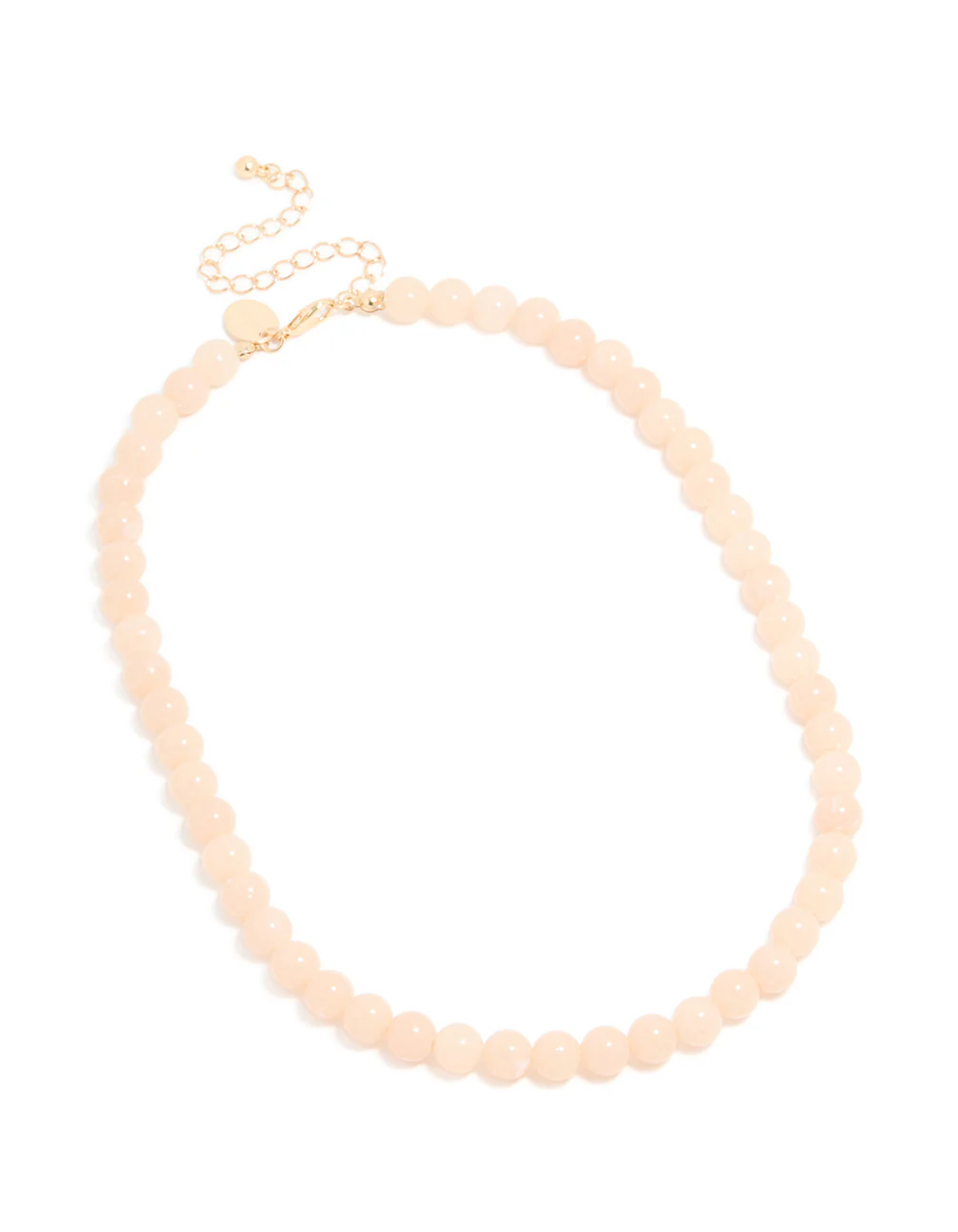 Baby Pink Acrylic Beaded Necklace - Image 4