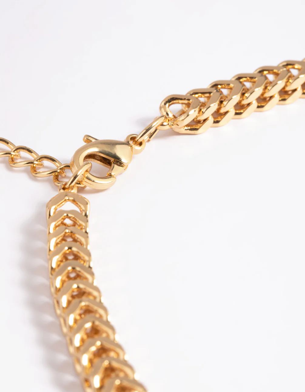 Gold Plated Brass Chain Necklace - Image 4
