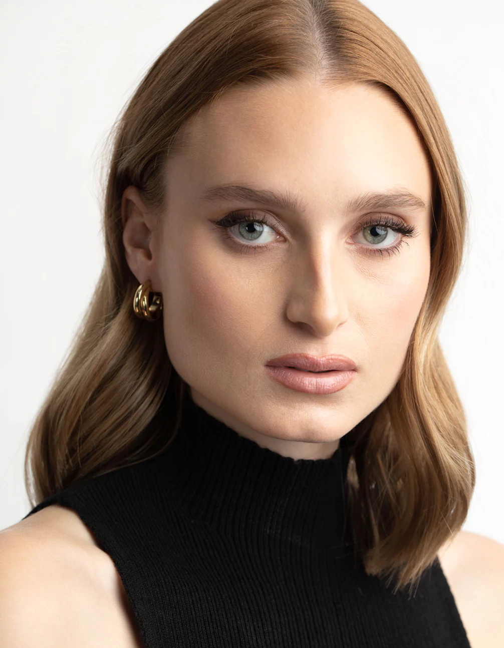 Gold Plated Twisted Hoop Earrings - Image 5