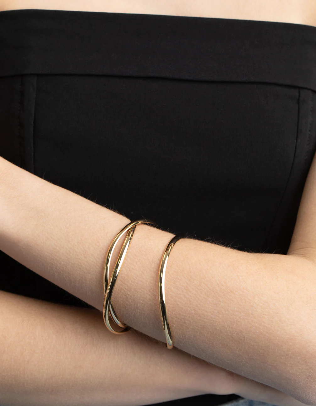 Gold Plated Smooth Bracelet Pack - Image 2