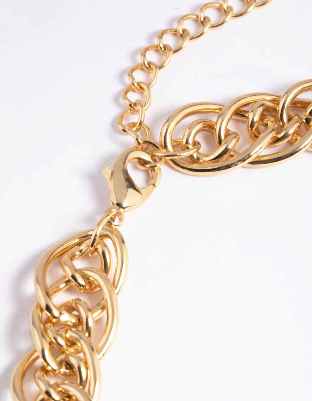 Gold Plated Oval Link Chain Necklace - Image 4
