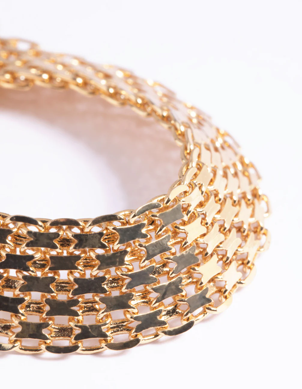 Gold Plated Watch Chain Bracelet - Image 4