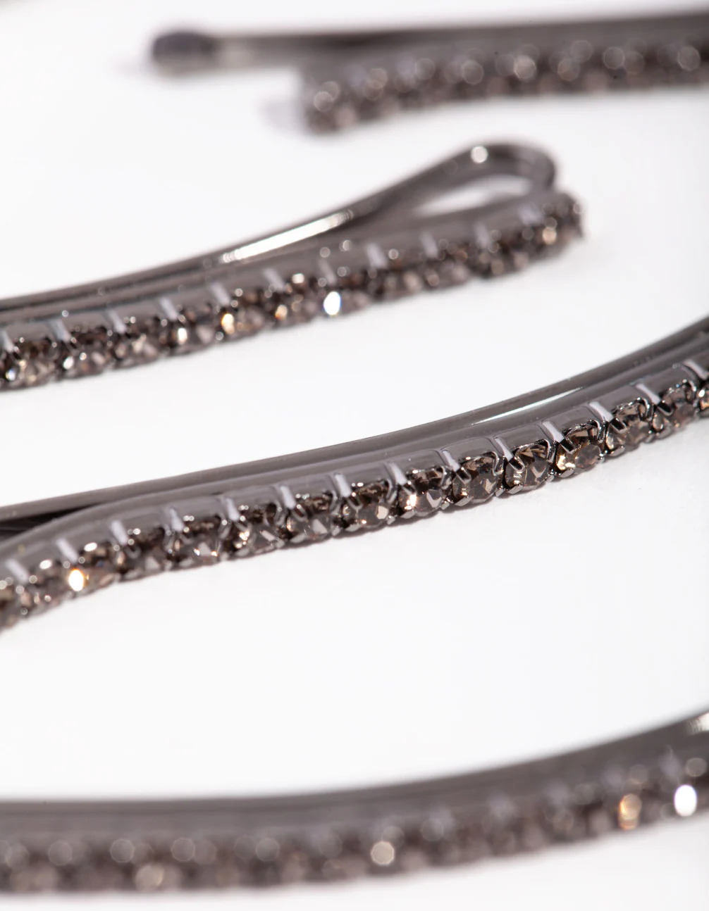 Gunmetal Mini Crystal Pin 6-Pack - Image 2