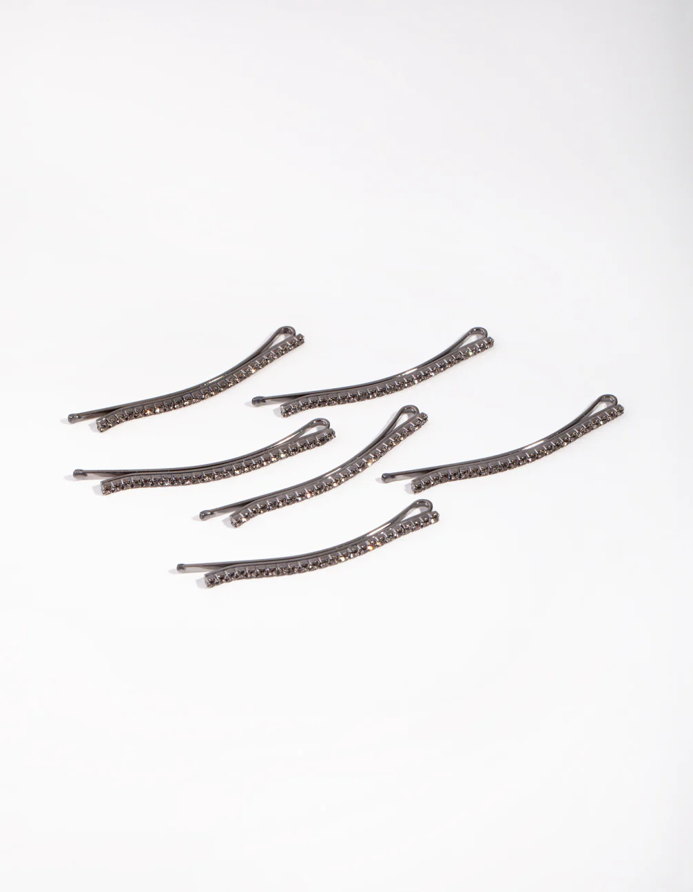 Gunmetal Mini Crystal Pin 6-Pack - Image 3