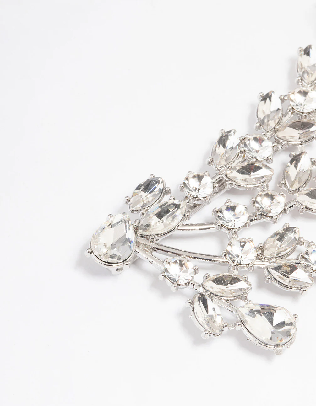 Silver Crystal Diamante Hair Slide - Image 2