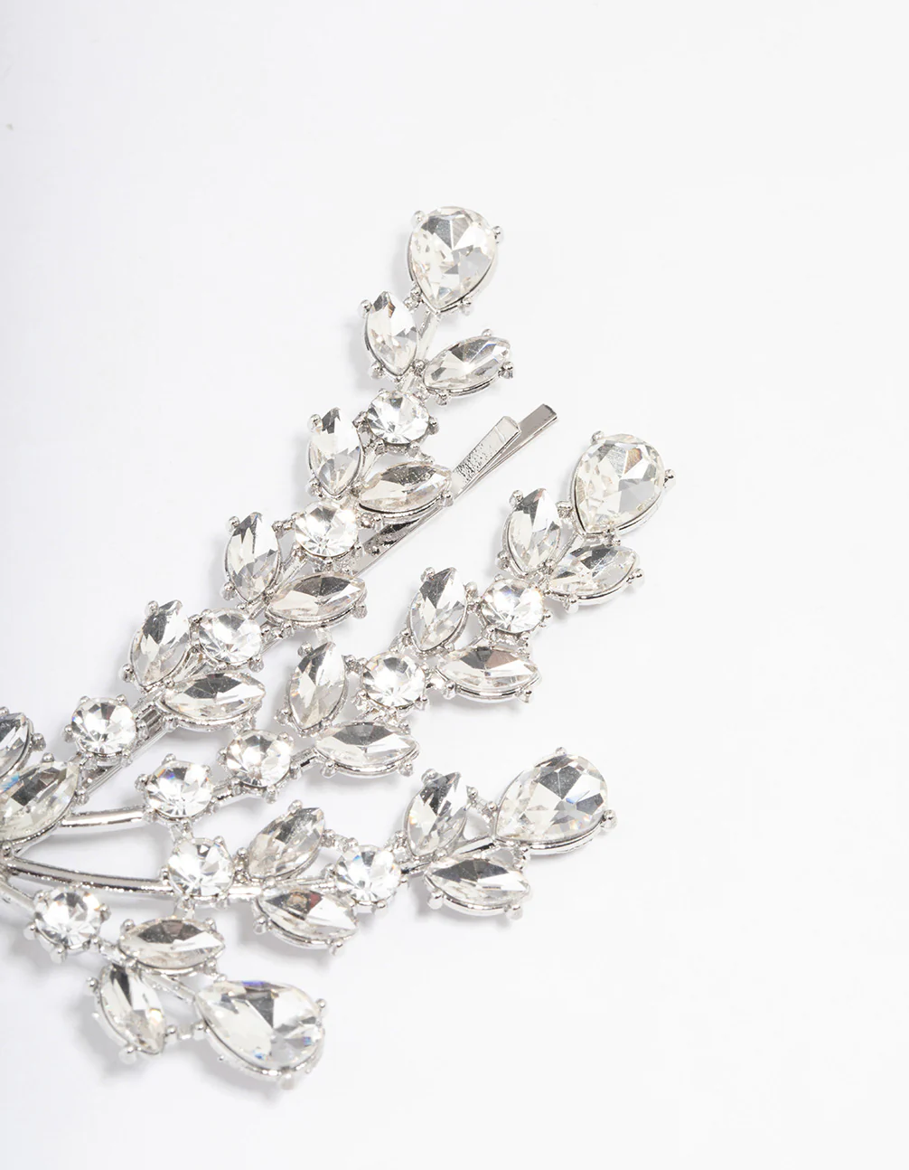 Silver Crystal Diamante Hair Slide - Image 3