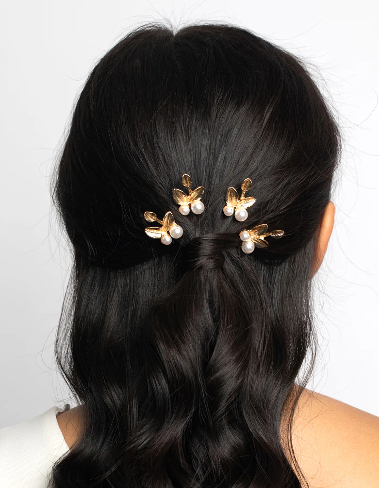Gold Leaf & Pearl Pin Pack - Image 2