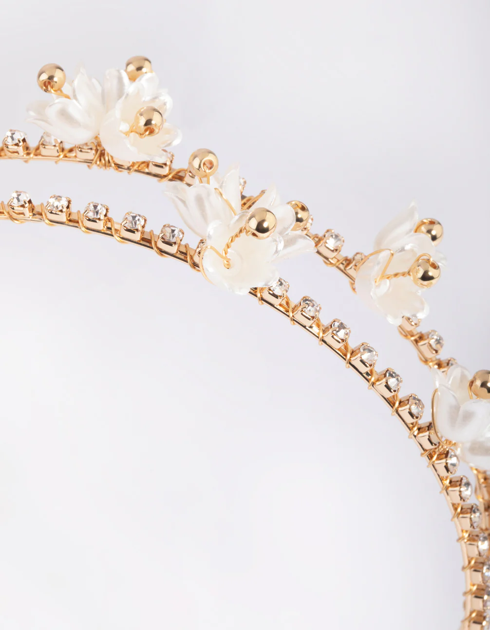 Gold Pearlised Flower Headband - Image 2