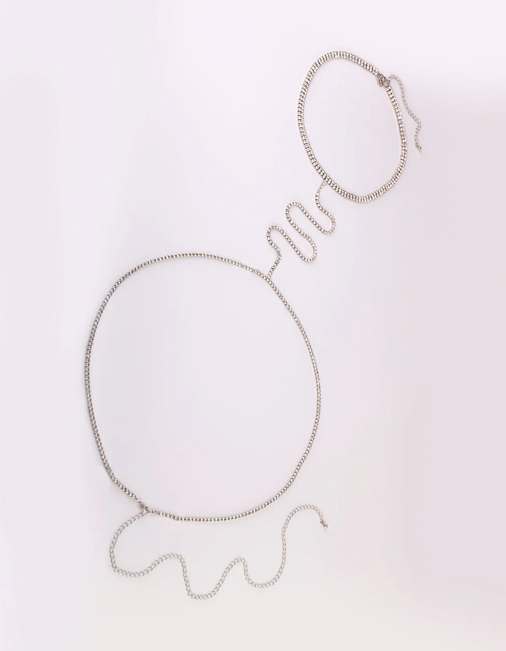 Diamante Collar Body Chain - Image 2