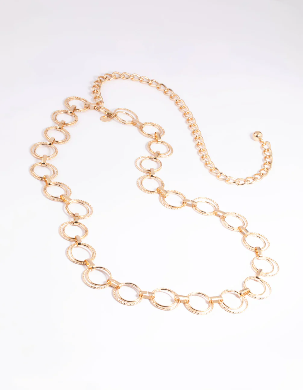 Gold Double Circle Link Belt - Image 2