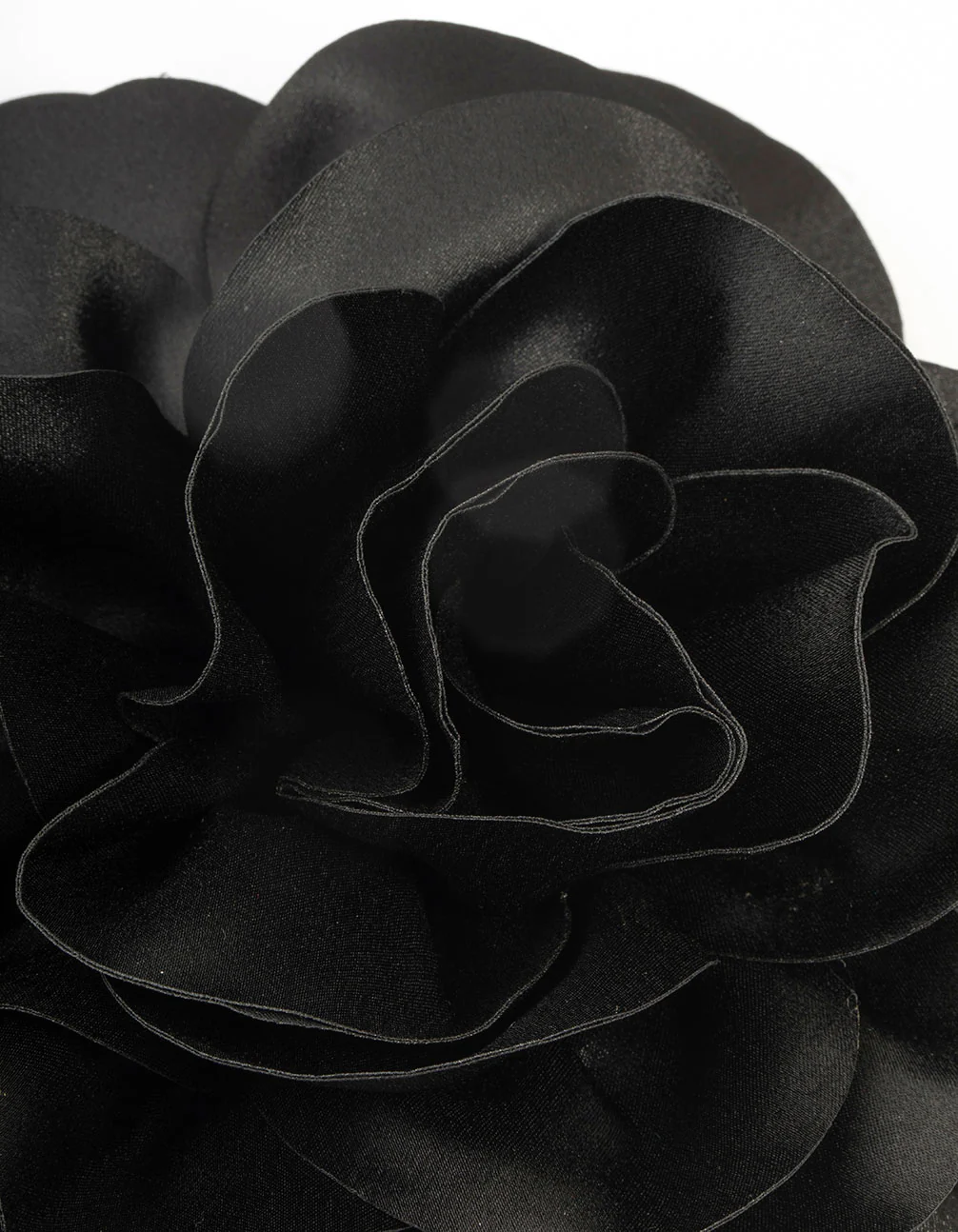 Black Fabric Extra Large Flower Corsage - Image 2