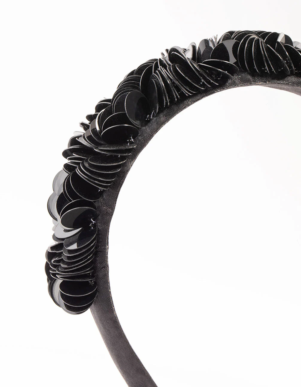 Black Mixed Padded Headband - Image 2