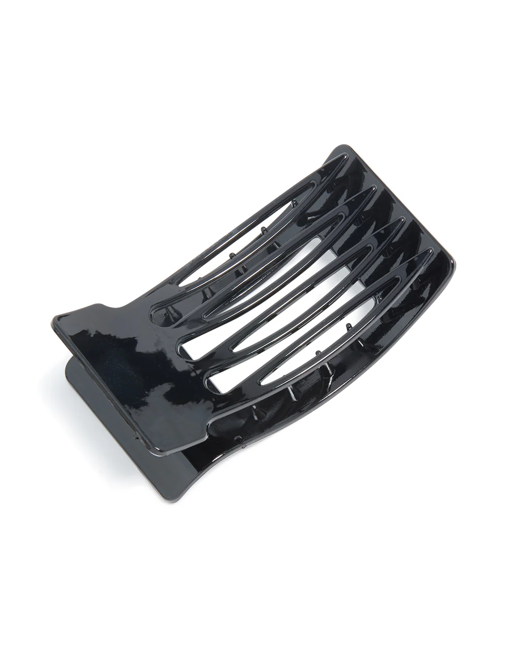 Black Rectangle Hair Claw Clip - Image 3