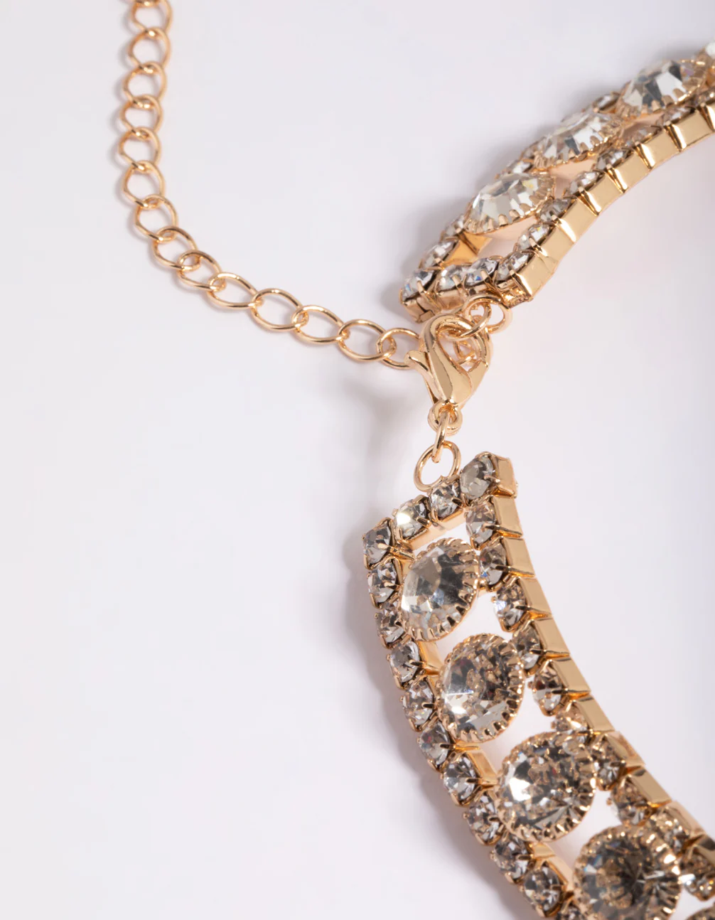 Gold Diamante Collar Choker - Image 3