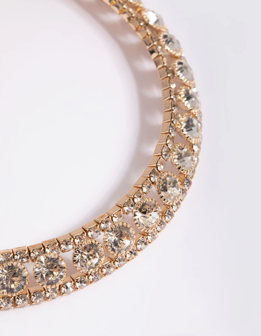 Gold Diamante Collar Choker - Image 4