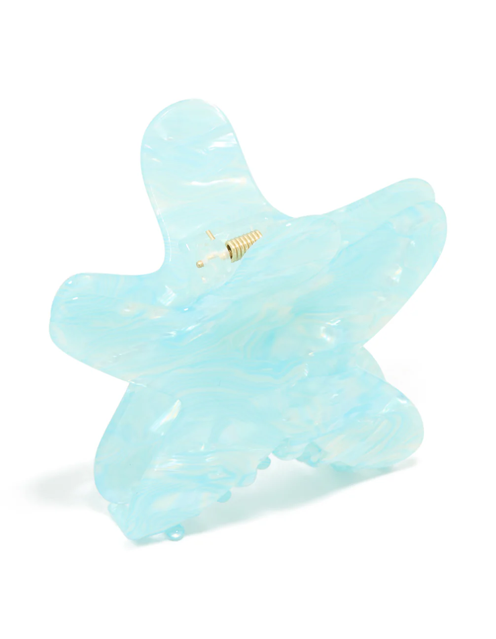 Blue Acrylic Medium Starfish Claw Clip - Image 2