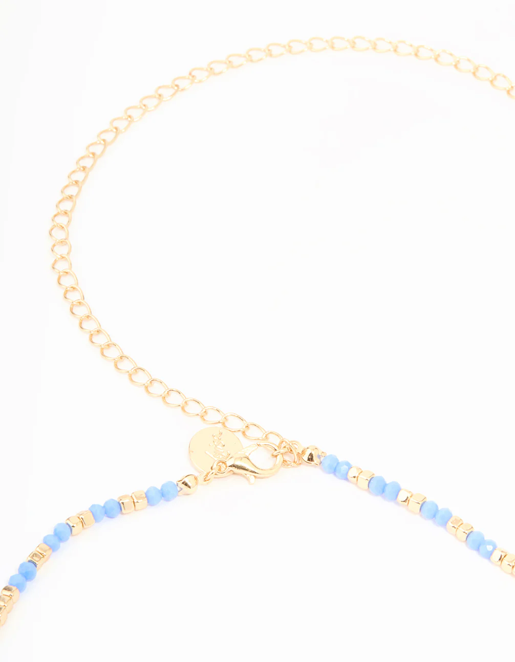 Blue Seed Beaded Waist Chain - Image 3