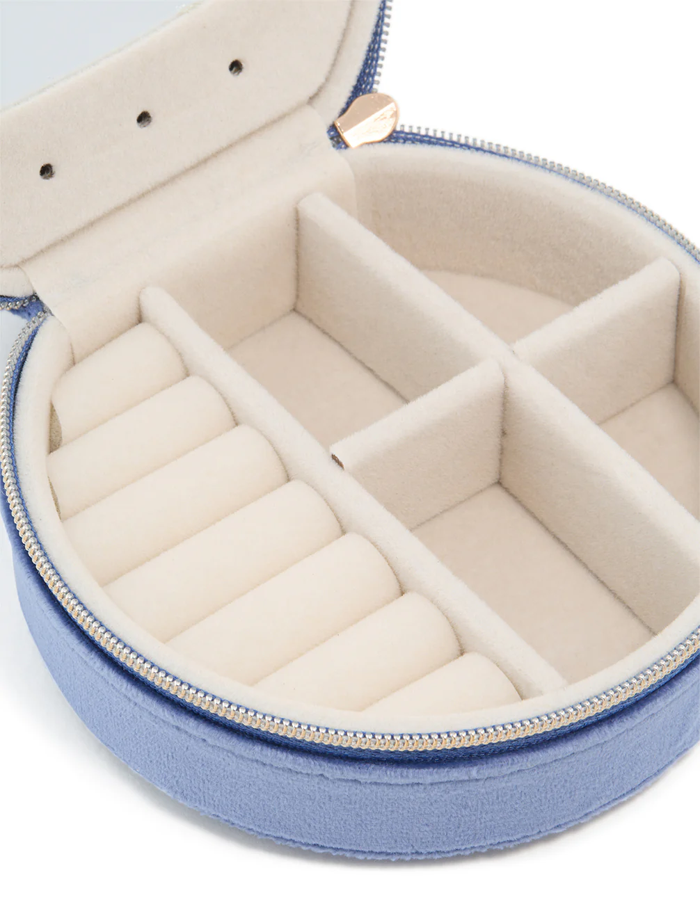 Blue Round Jewellery Box - Image 2