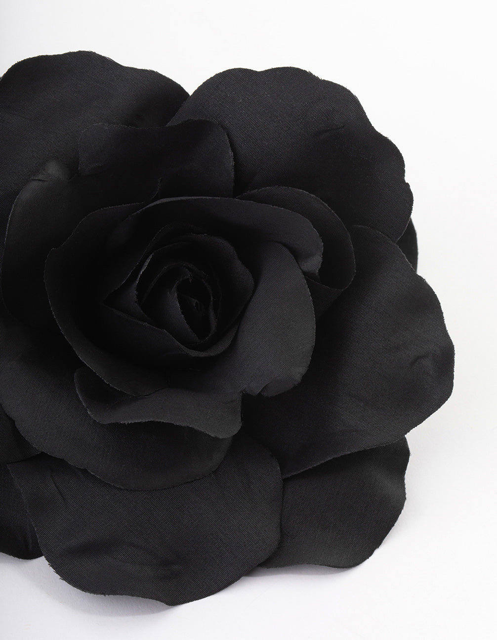 Black Large Flower Choker - Image 4