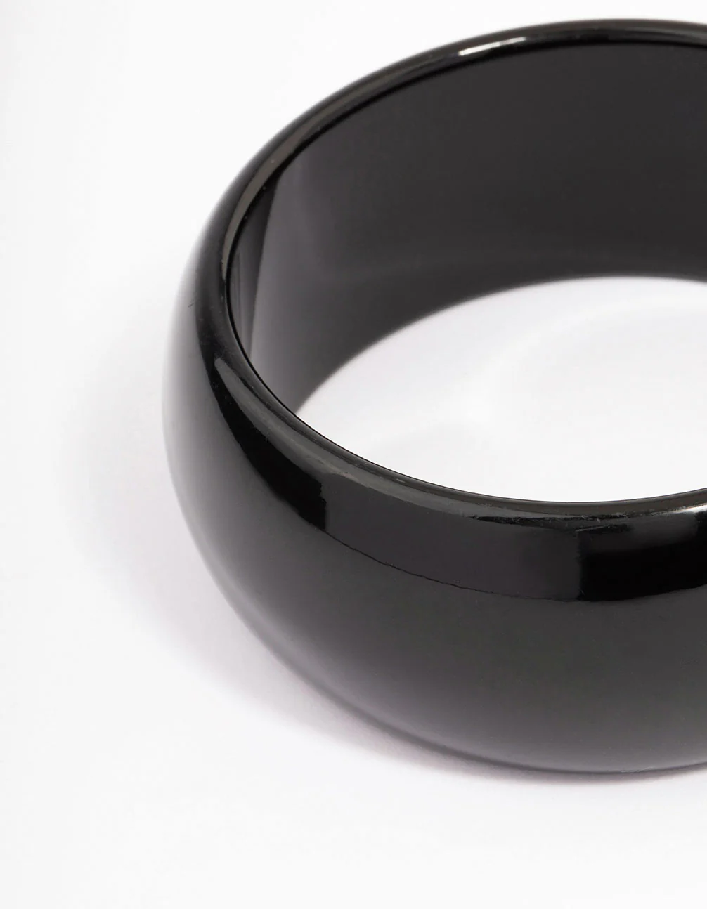 Black Statement Thick Bangle Pack - Image 3