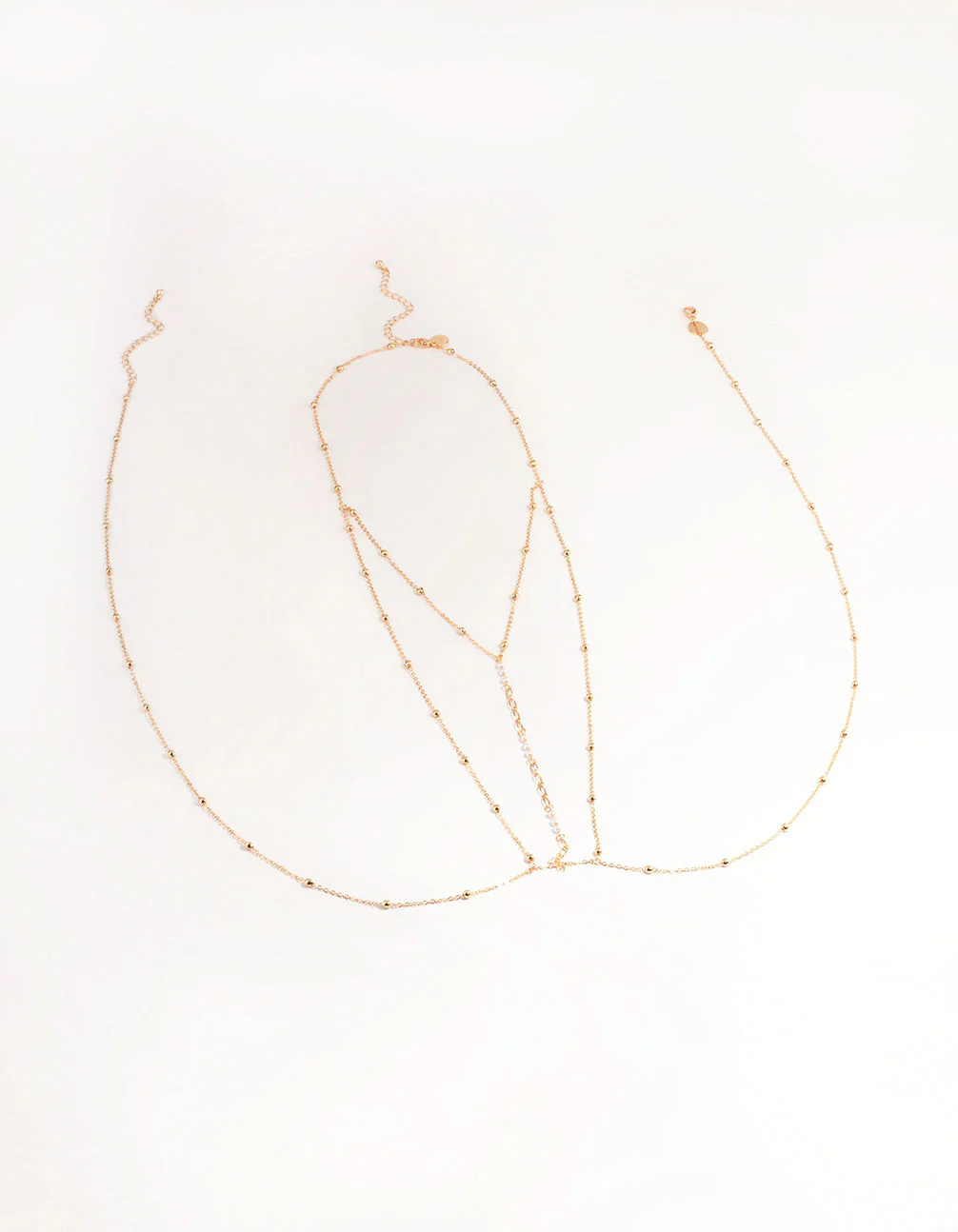 Gold Ball Pearl Body Chain - Image 2