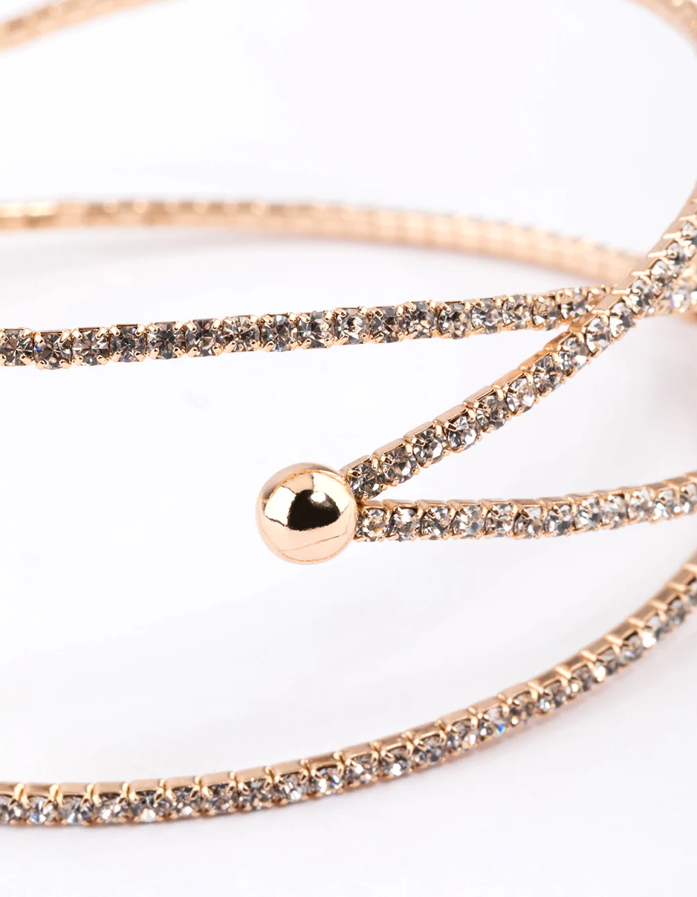 Gold Cupchain Double Arm Cuff - Image 2