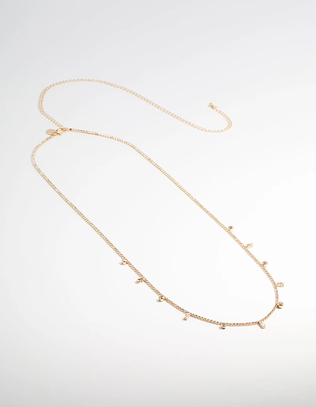 Gold Diamante Drop Waist Chain - Image 2