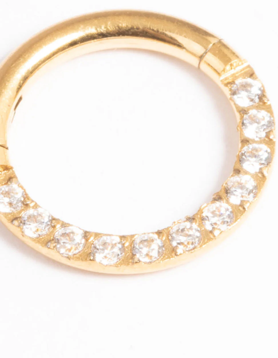 Gold Plated Surgcial Steel Clicker Ring 7mm - Image 4