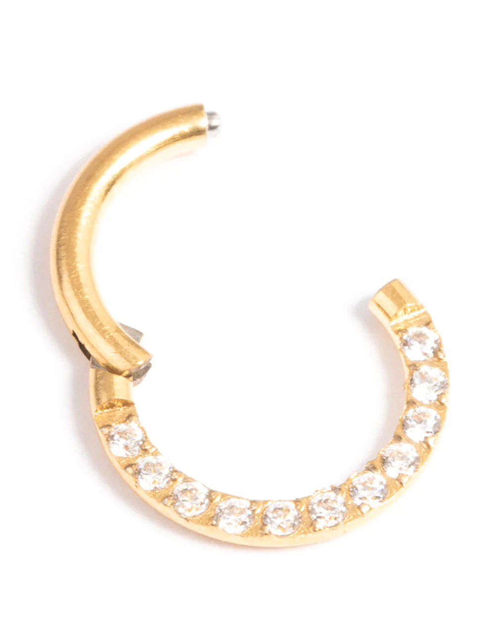Gold Plated Surgcial Steel Clicker Ring 7mm - Image 5