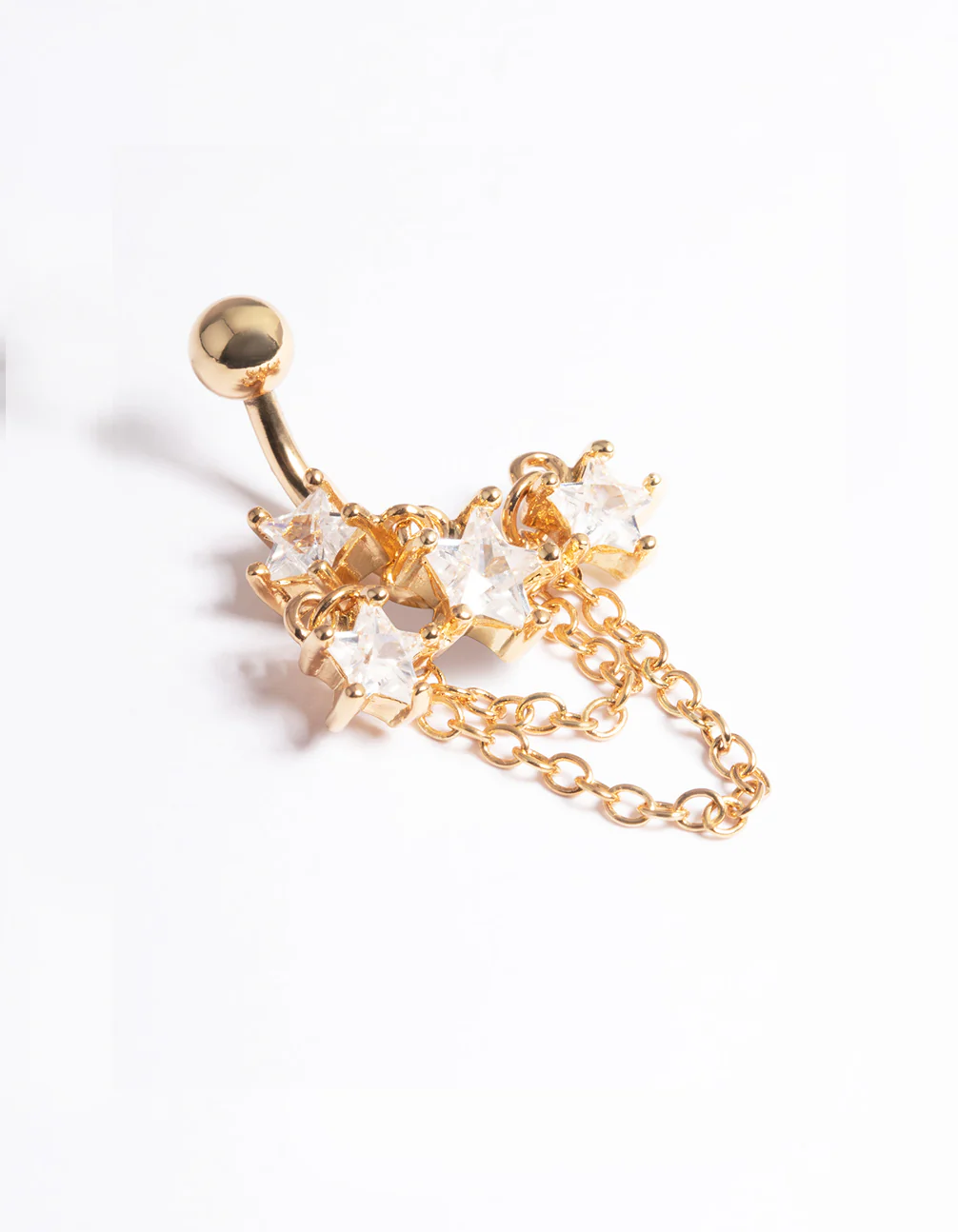 Gold Plated Surgical Steel Grand Star Belly Ring