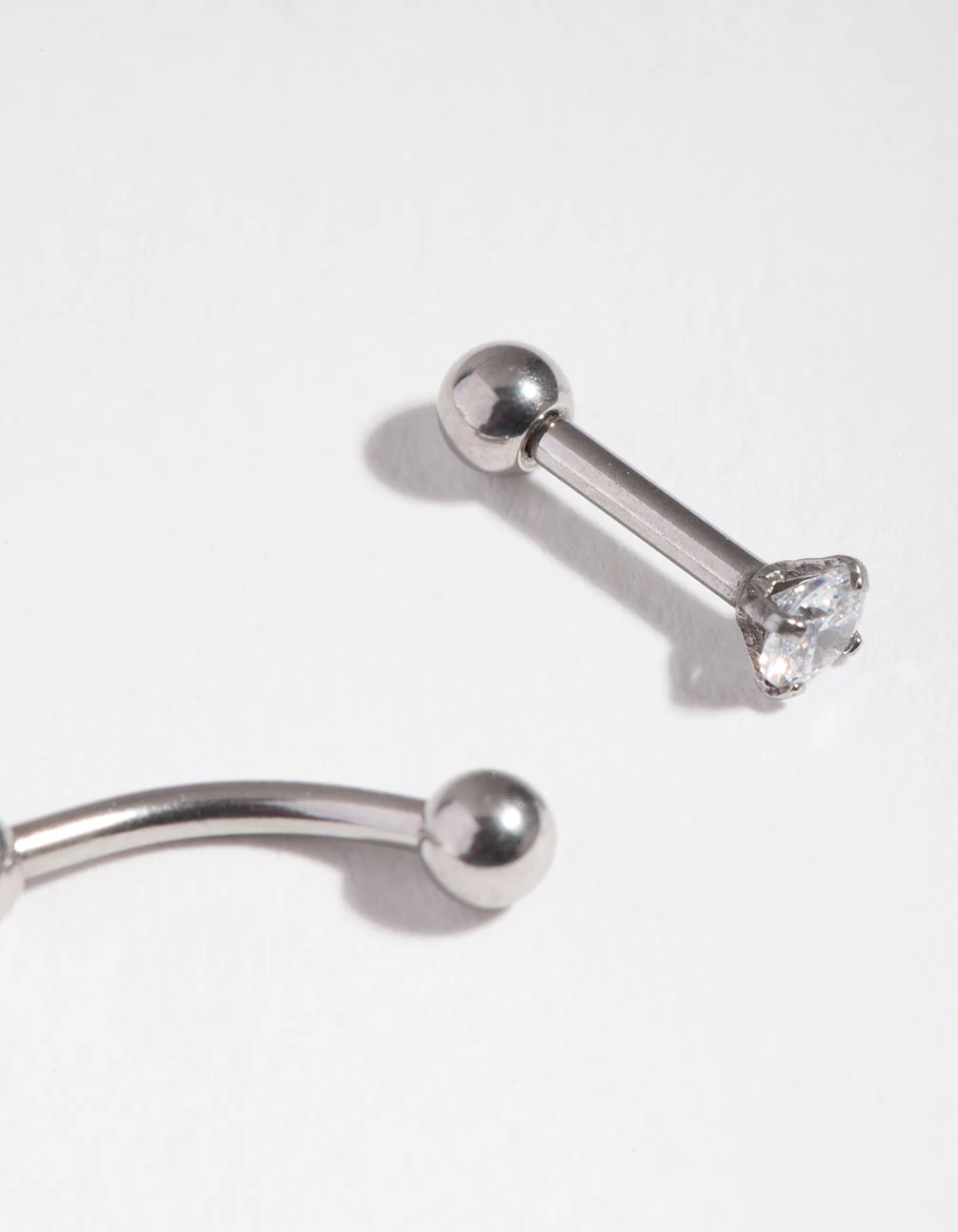 Surgical Steel Ball & Cubic Zirconia Earring Pack - Image 2