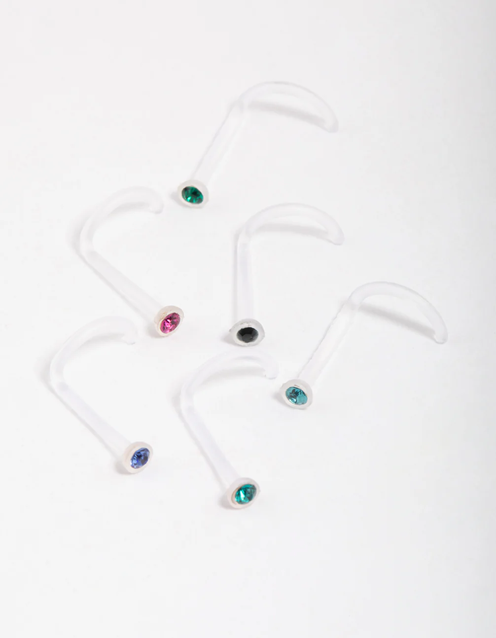 Surgical Steel Assorted Nose Studs 6-Pack - Image 2