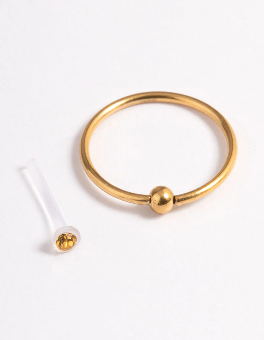 Gold Plated Surgical Steel Bio Snake Nose Ring Pack - Image 3